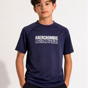 Abercrombie Kids UPF 40+ Navy Rash Guard Size 7/8